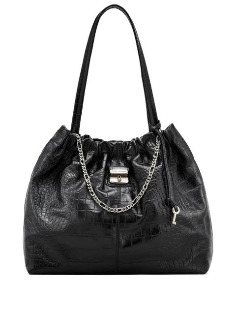 Marc Jacobs Cristina croc-effect tote bag - Black - zdjęcie produktu nr 1