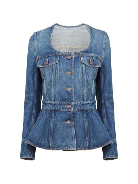 Chloé button flap-pocket denim jacket - Blue - zdjęcie produktu nr 1