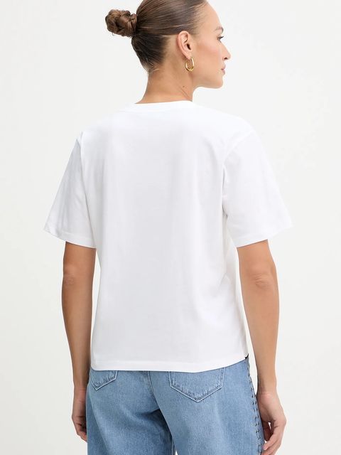 Karl Lagerfeld t-shirt bawełniany damski kolor biały B1W17031