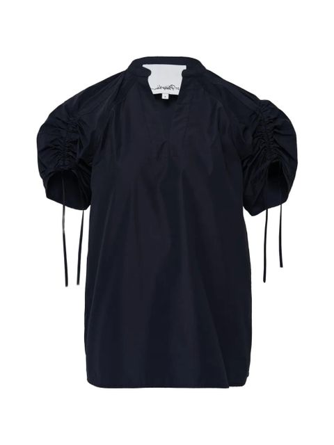 3.1 Phillip Lim ruched V-neck blouse - Blue - zdjęcie produktu nr 1