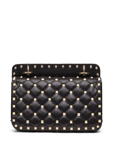 Valentino Garavani Rockstud-spike leather tote bag - Black