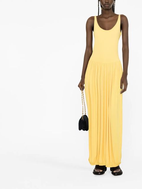 Lanvin U-neck sleeveless dress - Yellow - zdjęcie produktu nr 2