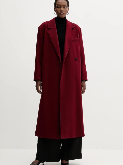 Weekend Max Mara spodnie wełniane ADELFI damskie kolor czarny szerokie high waist 2525136072600 - zdjęcie produktu nr 2