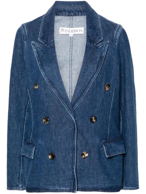 JW Anderson double-breasted denim blazer - Blue - zdjęcie produktu nr 1