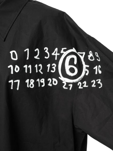 MM6 Maison Margiela poplin shirt dress - Black