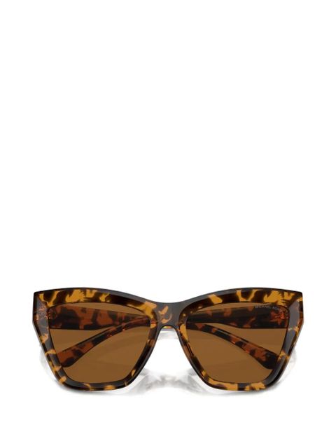 Michael Kors geometric-frame sunglasses - Brown