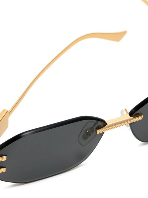 Versace Eyewear geometric-frame sunglasses - Grey