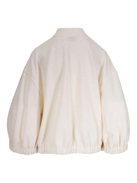 Moncler bouclé bomber jacket - White - zdjęcie produktu nr 2