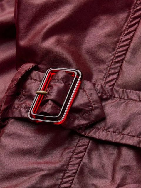 Saint Laurent pleated double-breasted trench coat - Red - zdjęcie produktu nr 2