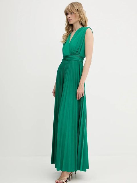 Morgan sukienka REINE1 kolor zielony maxi rozkloszowana REINE1