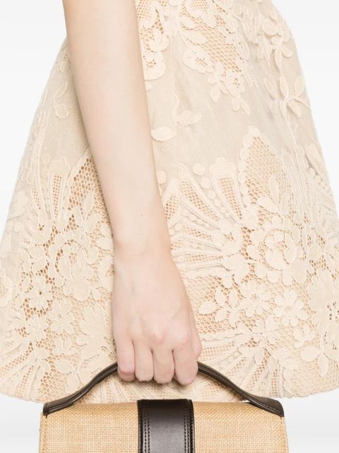 SANDRO lace mini dress - Neutrals