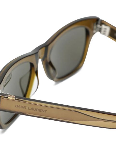 Saint Laurent SL 877 square-frame sunglasses - Brown