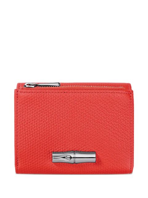 Longchamp Le Roseau compact wallet - Red - zdjęcie produktu nr 1