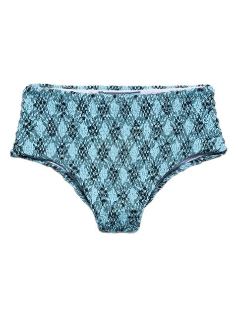 Prada checked bikini bottoms - Blue - zdjęcie produktu nr 1