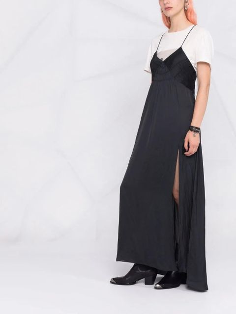 Zadig&Voltaire satin empire line dress - Black