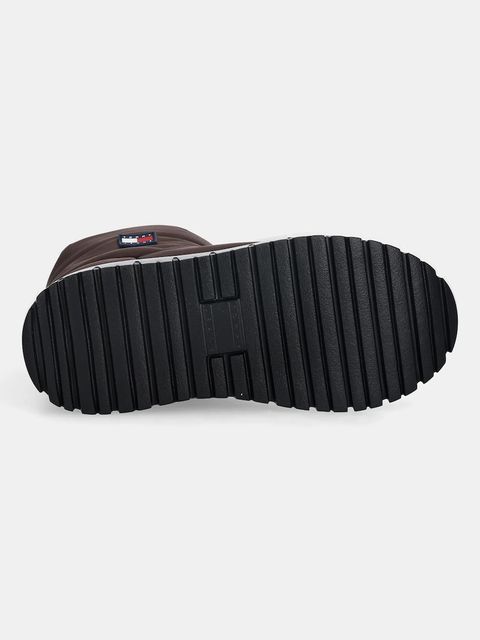 Tommy Jeans śniegowce TJW SNOW BOOT kolor brązowy EN0EN02823