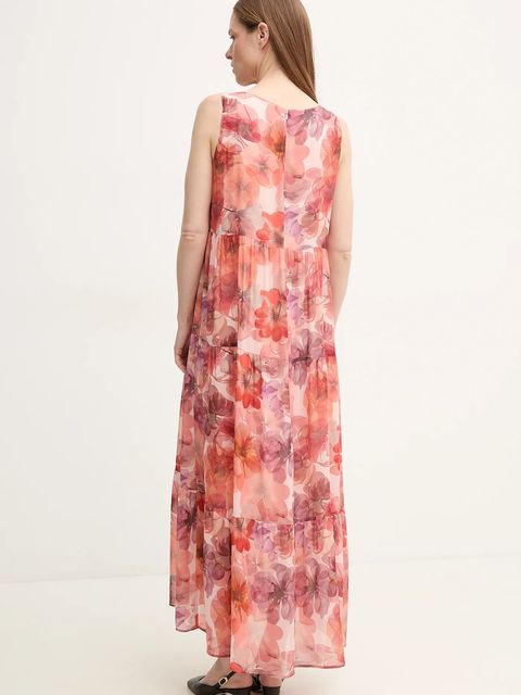 Marc Aurel sukienka kolor pomarańczowy maxi prosta 6530-1010-24784 - zdjęcie produktu nr 2