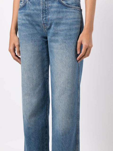 Reformation Val 90s mid-rise straight jeans - Blue