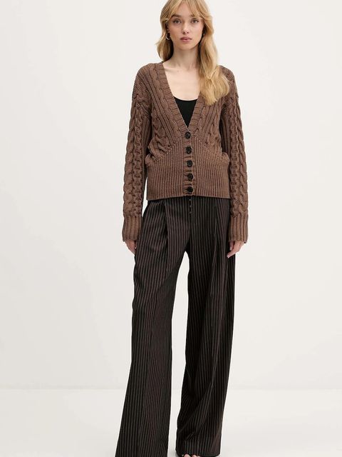 Miss Sixty kardigan damski kolor brązowy 6S3RJ48100 - zdjęcie produktu nr 2