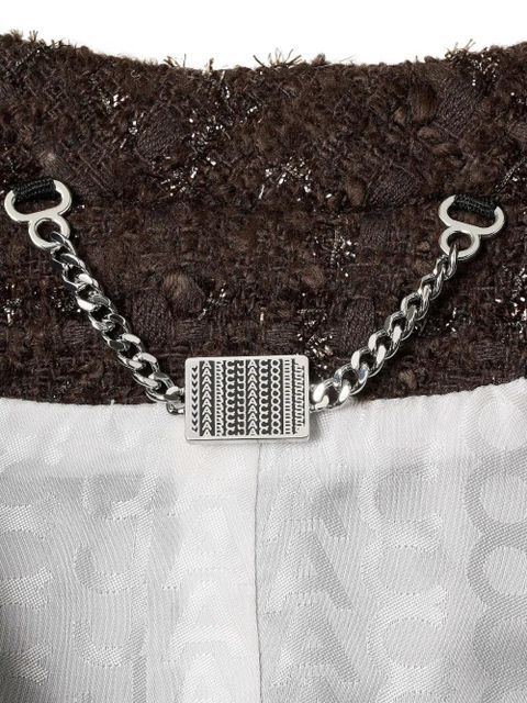 Marc Jacobs chain lady tweed jacket - Brown