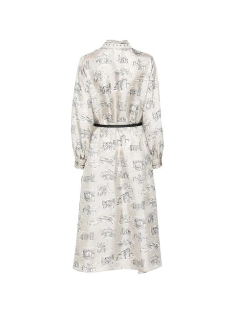 Max Mara patterned shirt dress - Grey - zdjęcie produktu nr 2