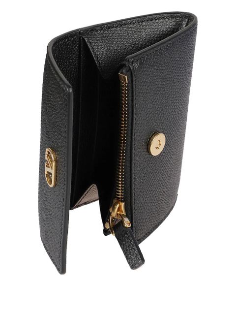 Valentino Garavani Vlogo leather wallet - Black