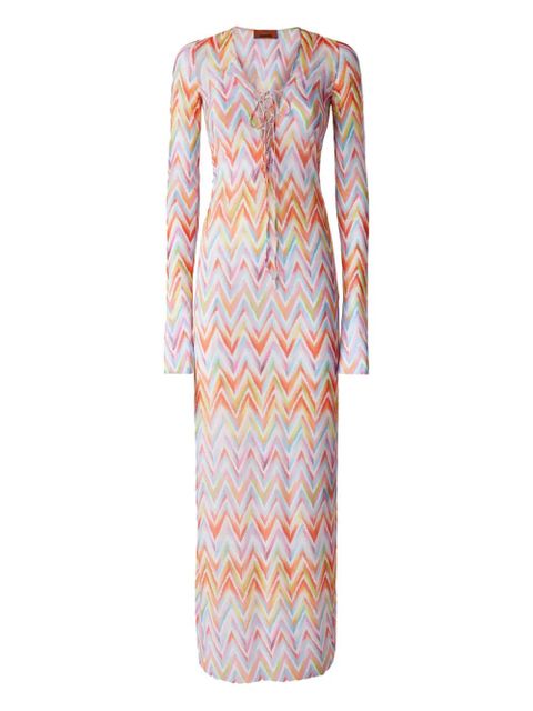 Missoni zigzag-pattern dress - Blue - zdjęcie produktu nr 1