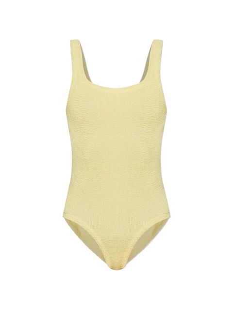 Hunza G square-neck crinkled swimsuit - Yellow - zdjęcie produktu nr 1