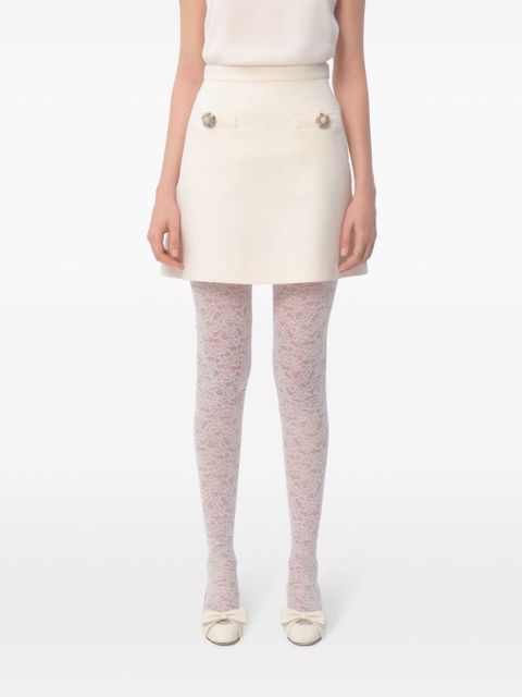 Valentino Garavani Crepe Couture mini skirt - Neutrals