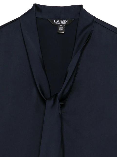 Lauren Ralph Lauren neck-tie long-sleeve blouse - Blue
