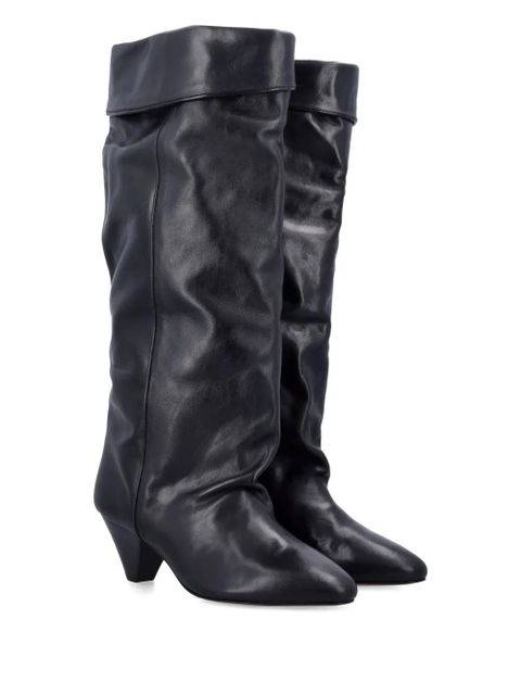 ISABEL MARANT Elita leather boots - Black
