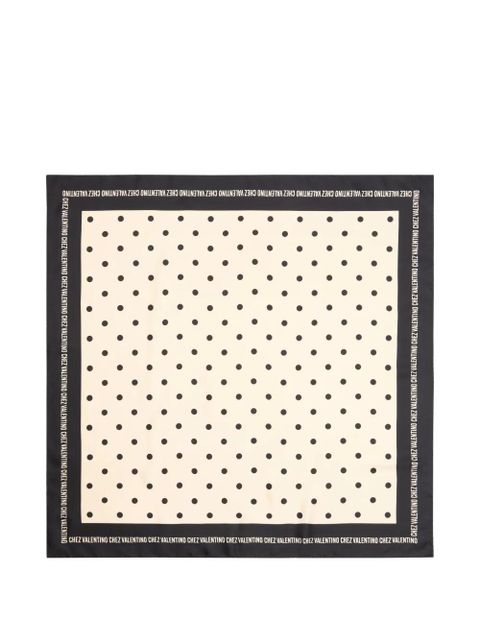 Valentino Garavani Chez silk scarf - Neutrals - zdjęcie produktu nr 2