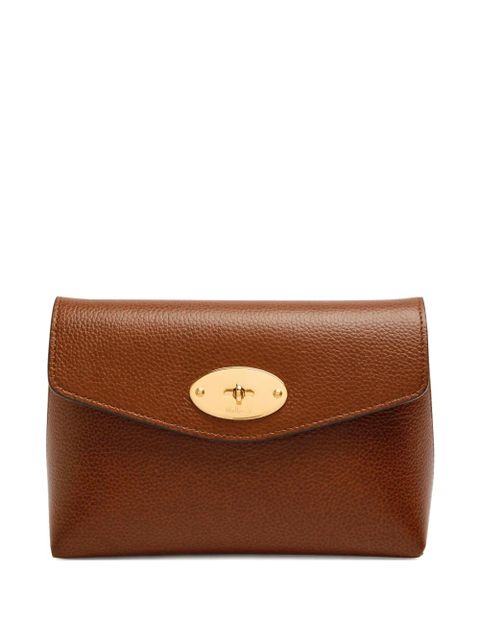 Mulberry Darley textured turn-lock pouch - Brown - zdjęcie produktu nr 1