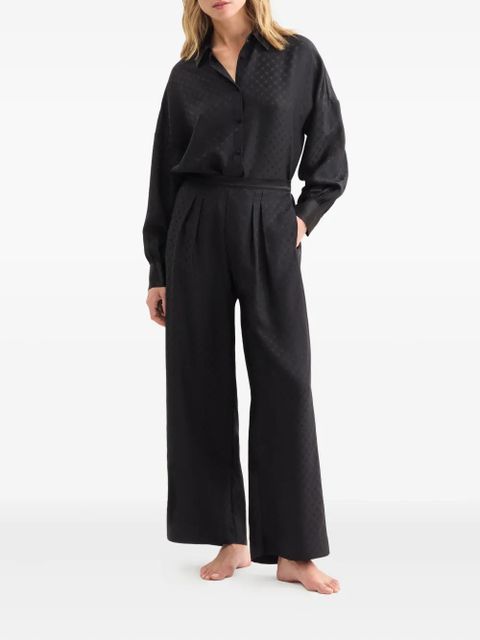 ERES Splendeur geometric-pattern trousers - Black