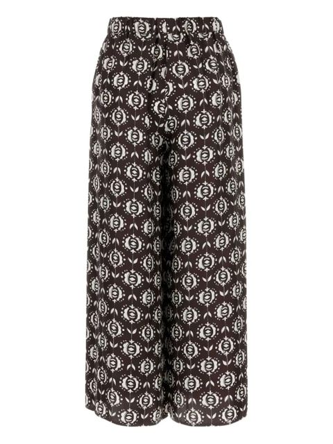 Weekend Max Mara floral-print pants - Brown - zdjęcie produktu nr 2