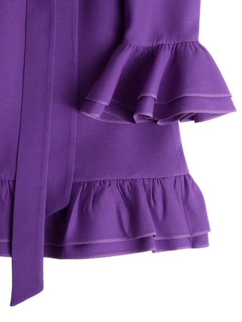 Valentino Garavani crepe couture mini dress - Purple
