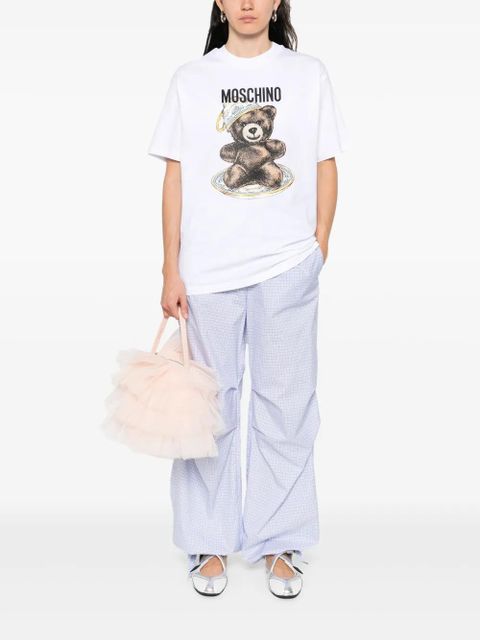 Moschino logo-print T-shirt - White - zdjęcie produktu nr 2