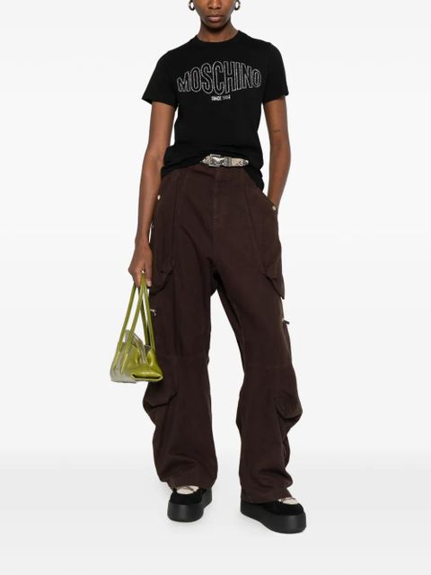 Moschino logo-embellished T-shirt - Black - zdjęcie produktu nr 2