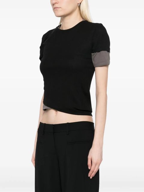 Christopher Esber ribbed T-shirt - Black