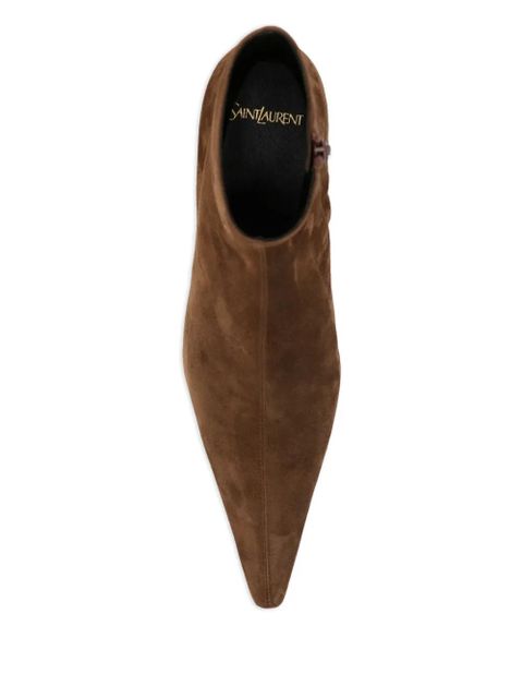 Saint Laurent 30mm Jill ankle boots - Brown