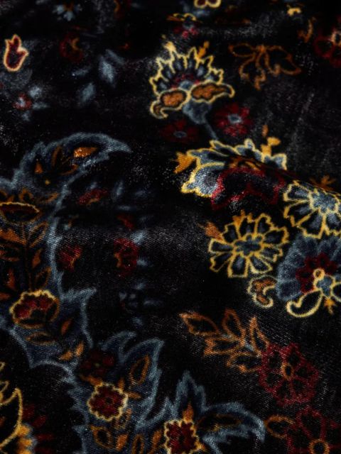 ETRO velted printed mini dress - Black