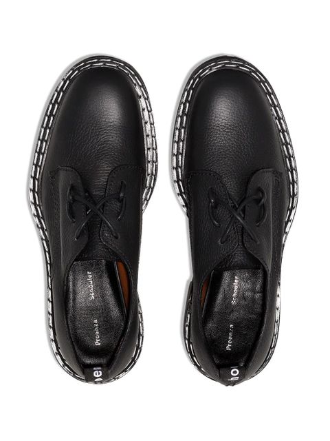 Proenza Schouler leather Oxford shoes - Black