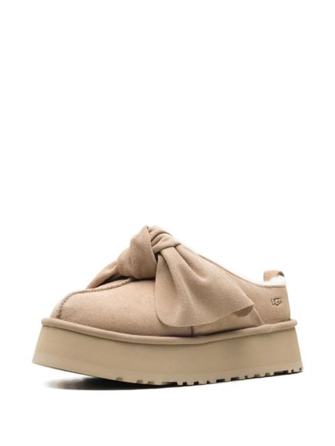 UGG platform bow slip-on loafers - Neutrals