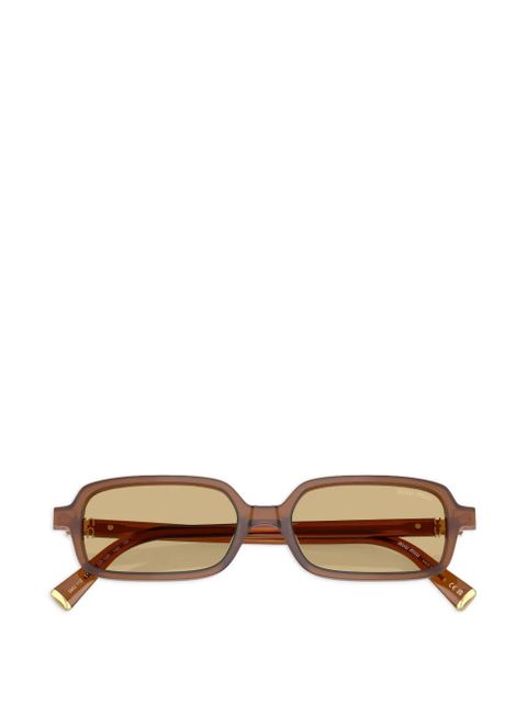 Miu Miu Eyewear rectangle-frame sunglasses - Brown