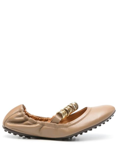 Tod's leather ballet flats - Brown - zdjęcie produktu nr 1