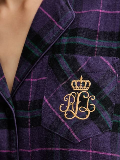 Lauren Ralph Lauren piżama damska kolor fioletowy ILN92457F