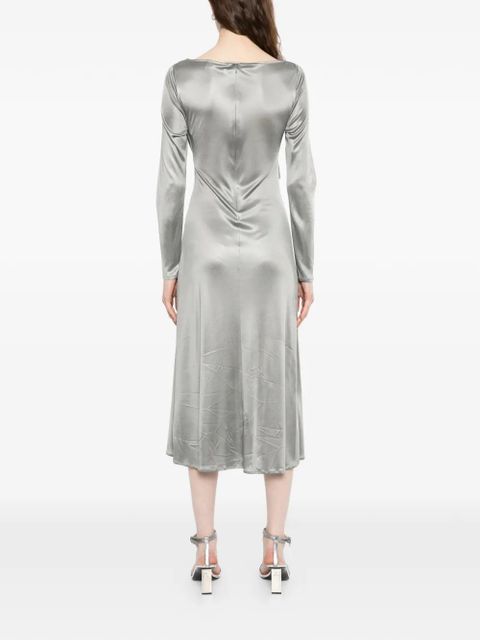 Tory Burch ruched midi dress - Silver