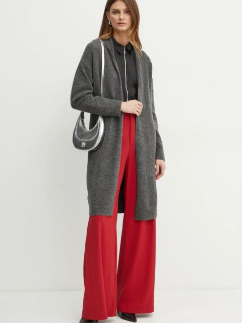 Morgan koszula CEZIP damska kolor czarny regular z kołnierzykiem klasycznym CEZIP