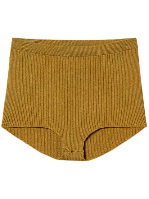 TWINSET knitted mini shorts - Green - zdjęcie produktu nr 1