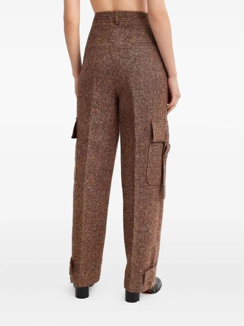 ZIMMERMANN Illustration tweed trousers - Brown